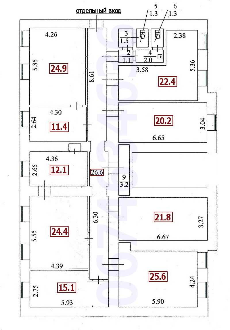 Аренда офиса 215 м², Богдана Хмельницкого ул., 10