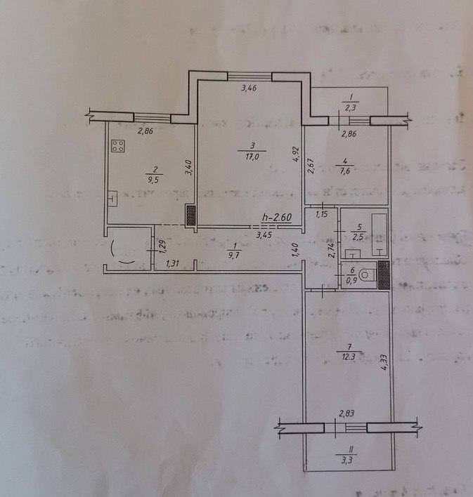 Продажа 3-комнатной квартиры 64.2 м², Михаила Лушпы просп.