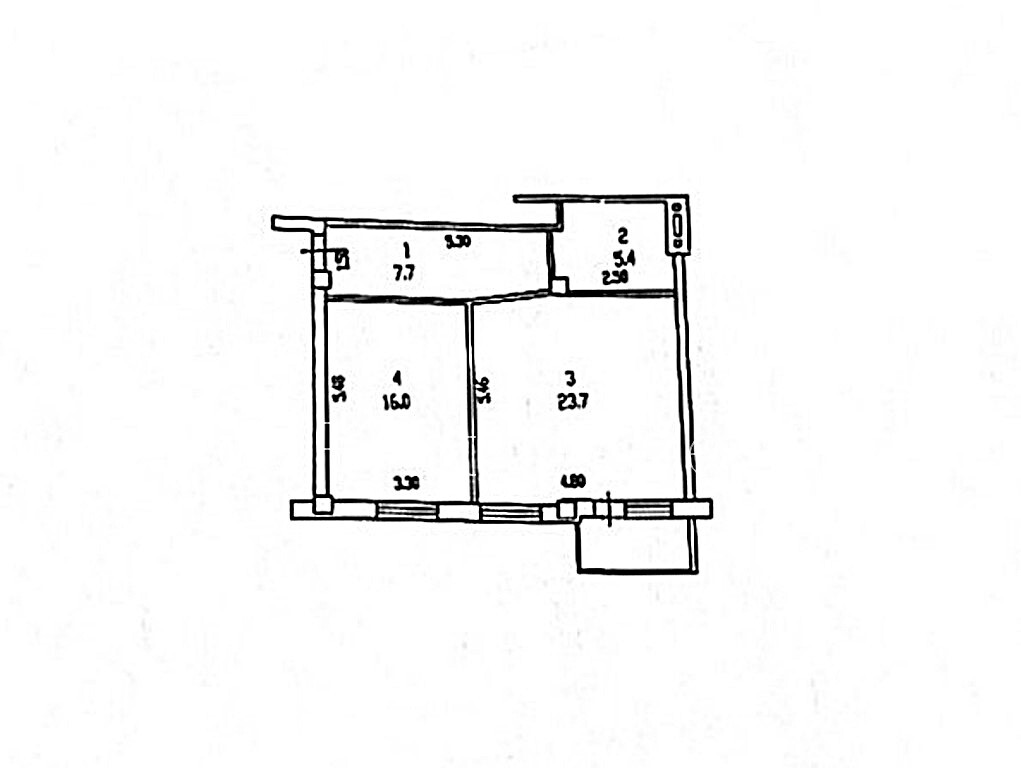 Продаж 1-кімнатної квартири 54 м², Книжный пров., 19/21