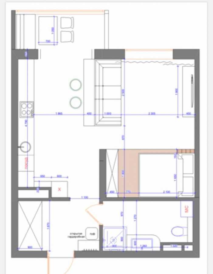 Продажа 1-комнатной квартиры 48 м², Воскресенская ул., 18