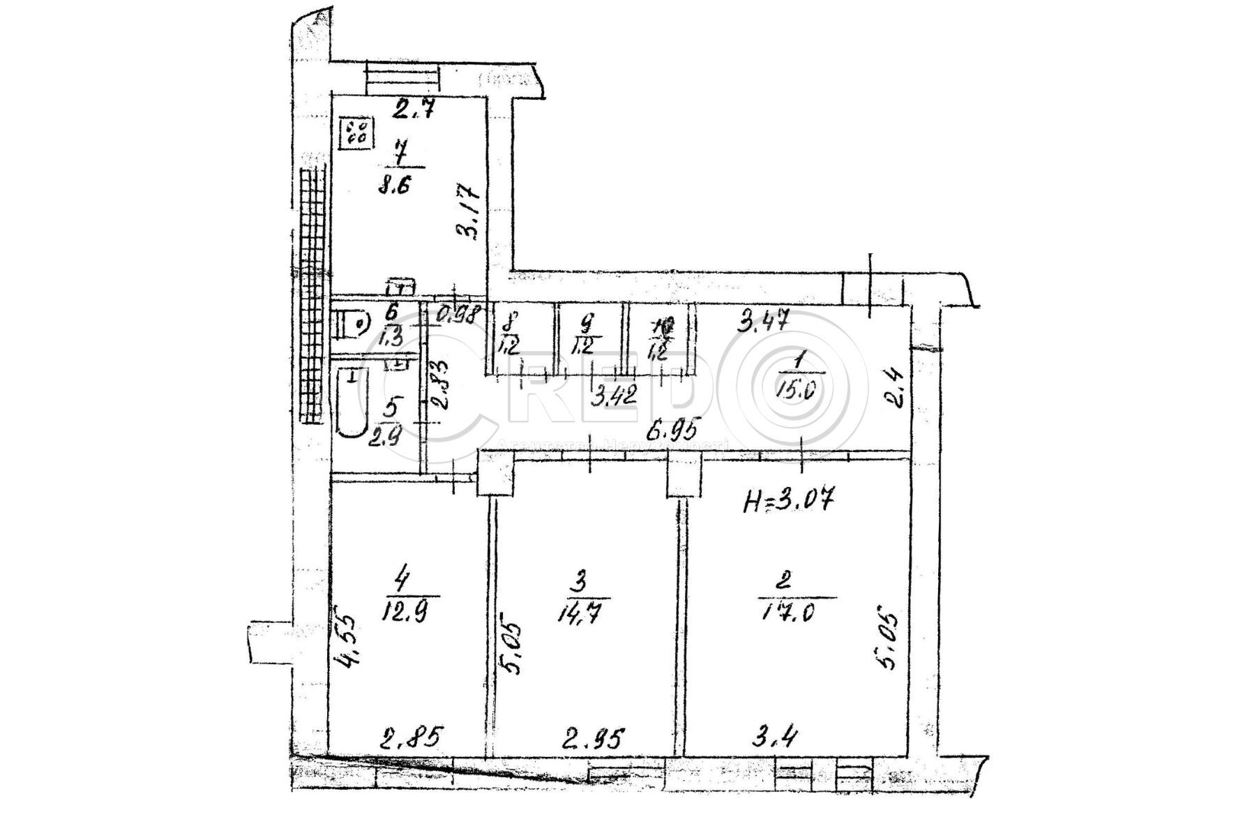 Продажа 3-комнатной квартиры 76 м², Героев АТО ул.