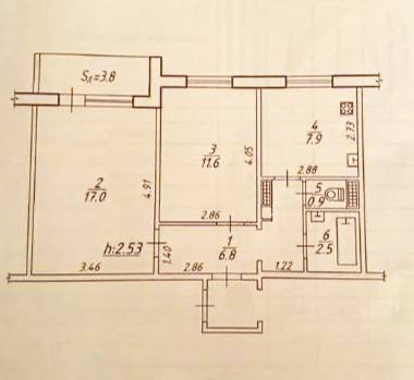 Продажа 2-комнатной квартиры 50.5 м², Ильинская ул.