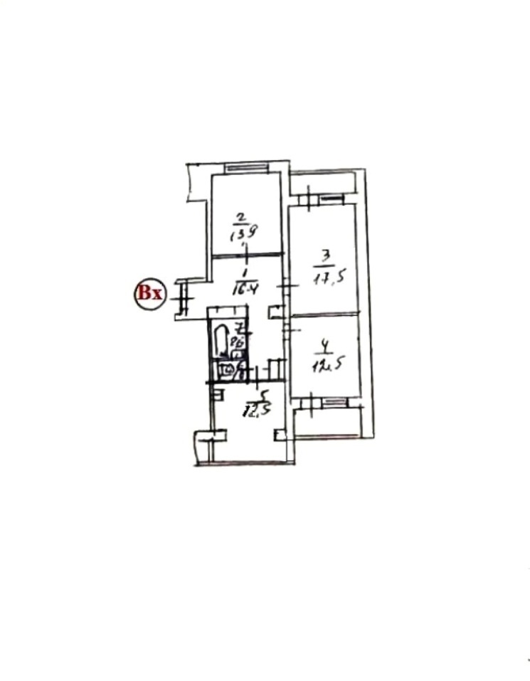 Оренда 3-кімнатної квартири 72 м², Архітектора Ніколаєва вул., 3