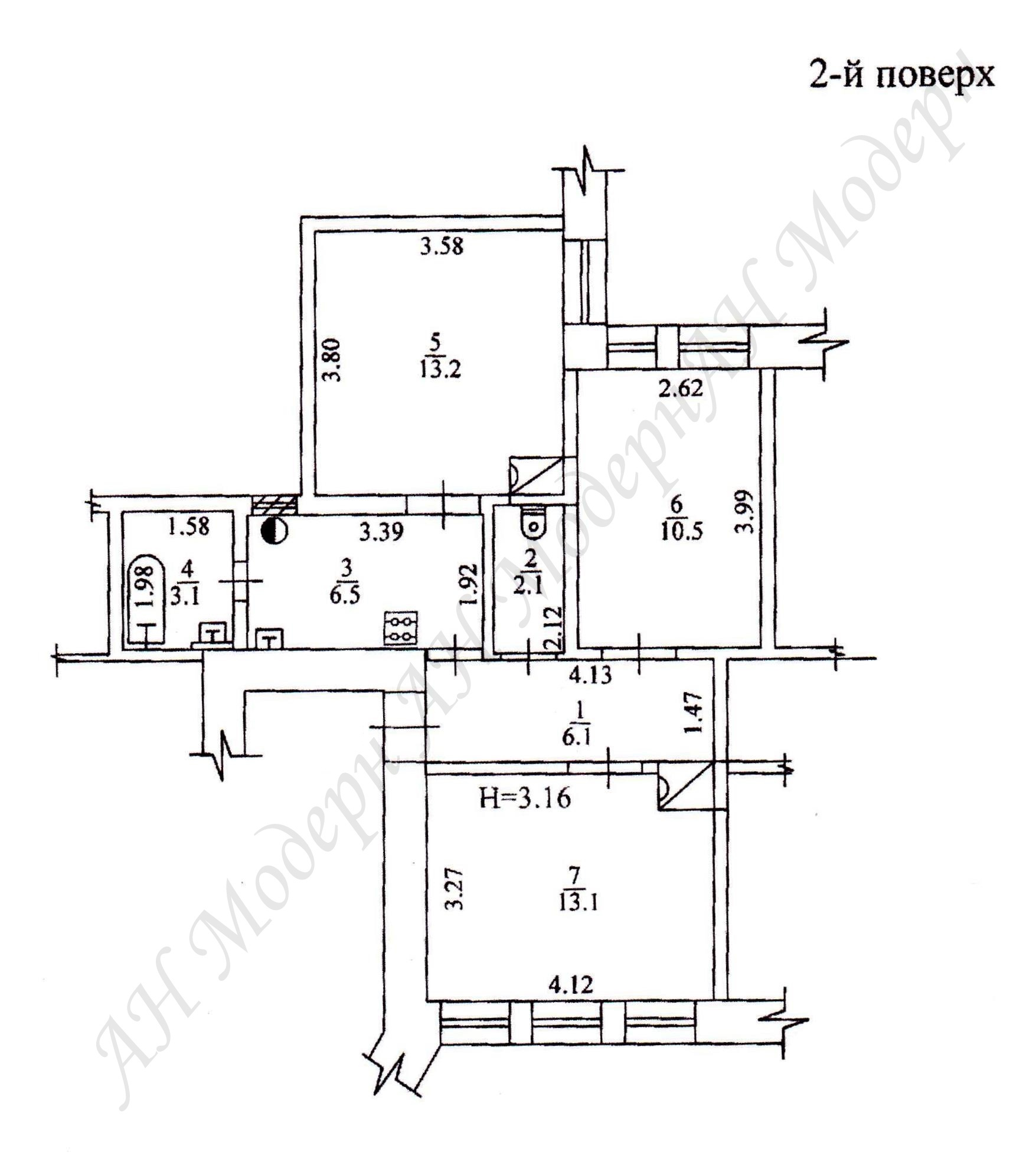 Продажа 3-комнатной квартиры 55 м², Черепановых ул.