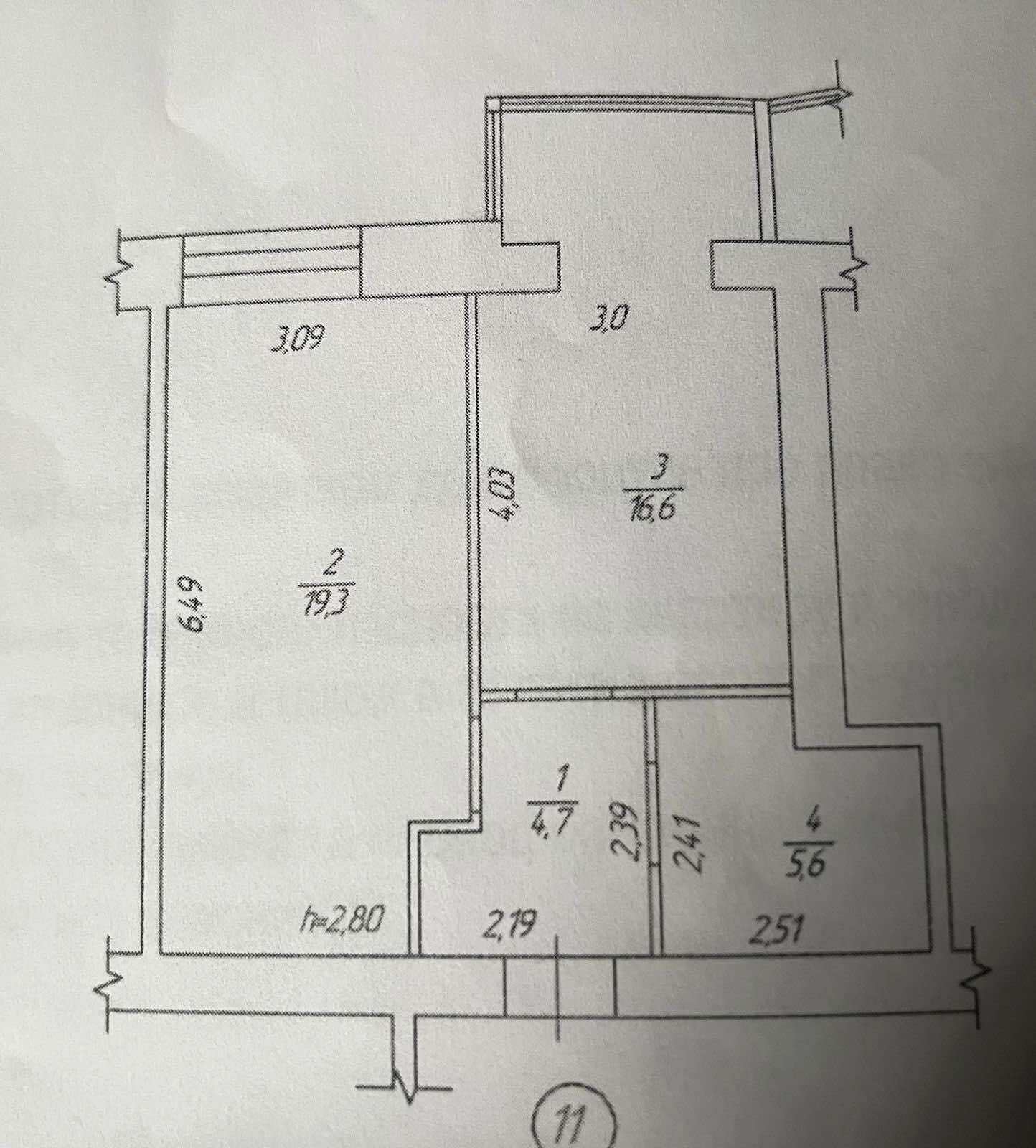 Продажа 1-комнатной квартиры 46 м², Набережная Победы ул.