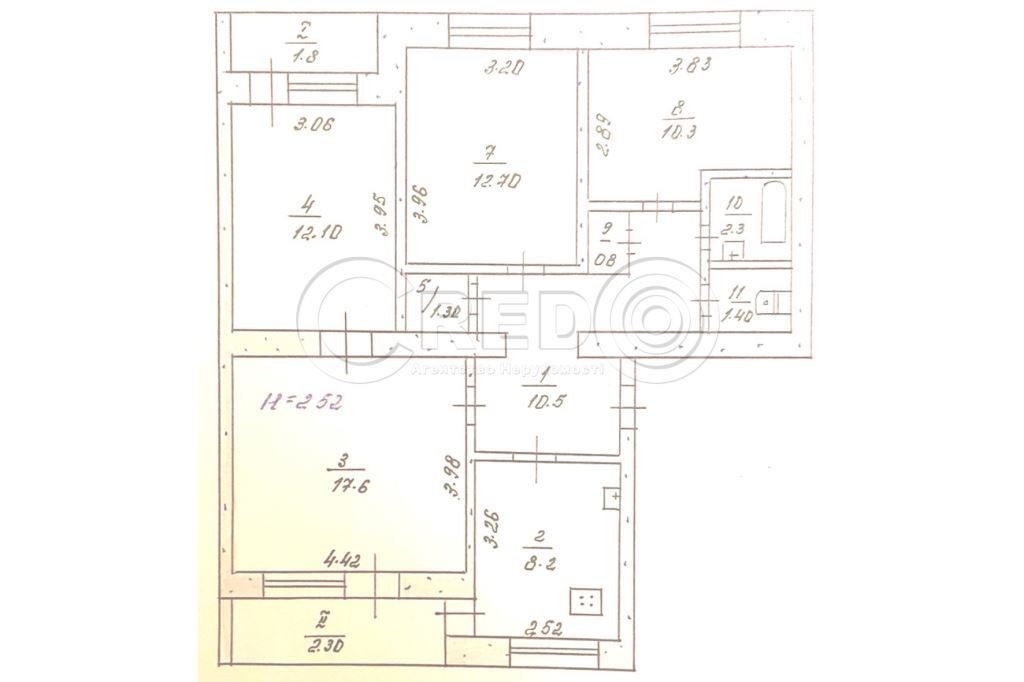 Продажа 4-комнатной квартиры 81.3 м², Первомайская ул.