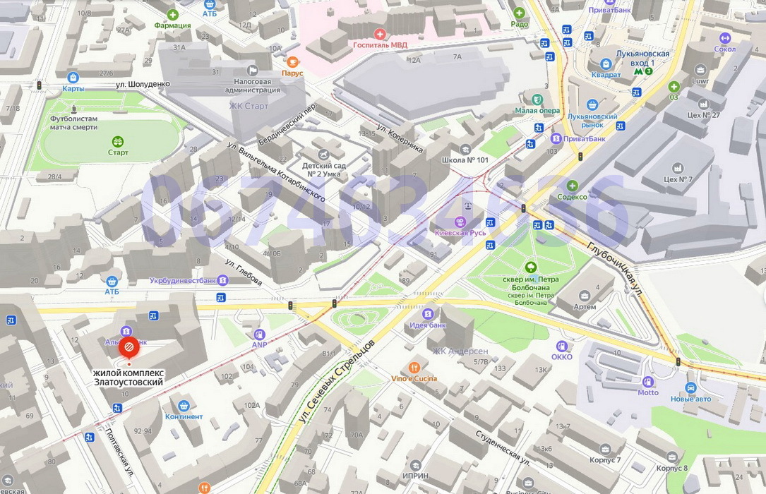 Аренда офиса 81 м², Полтавская ул., 10