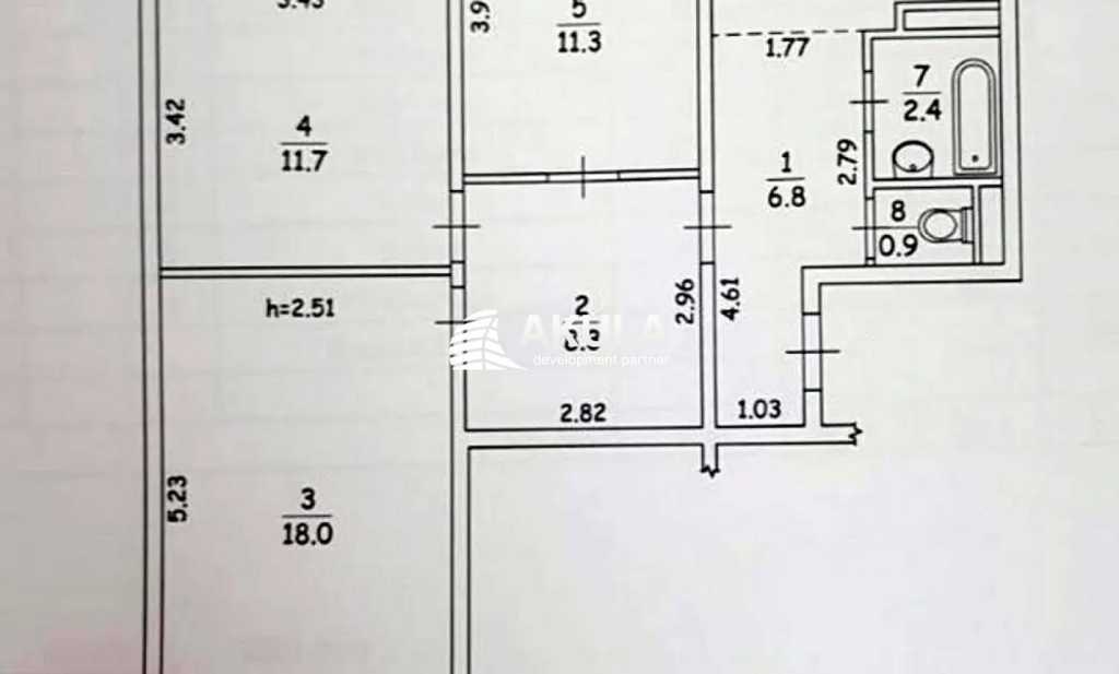 Продажа 3-комнатной квартиры 70.6 м², Оболонский просп.