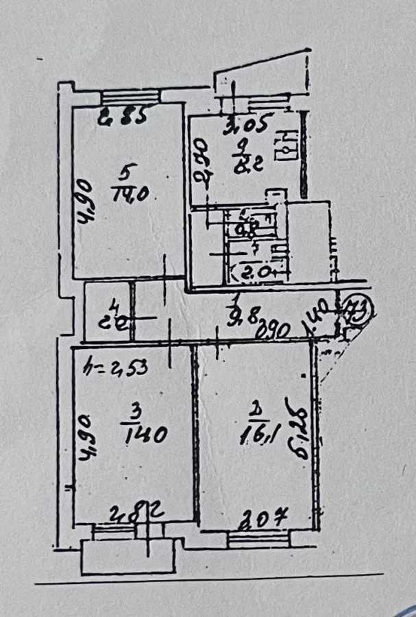 Продаж 3-кімнатної квартири 70 м², Челябинская, 15