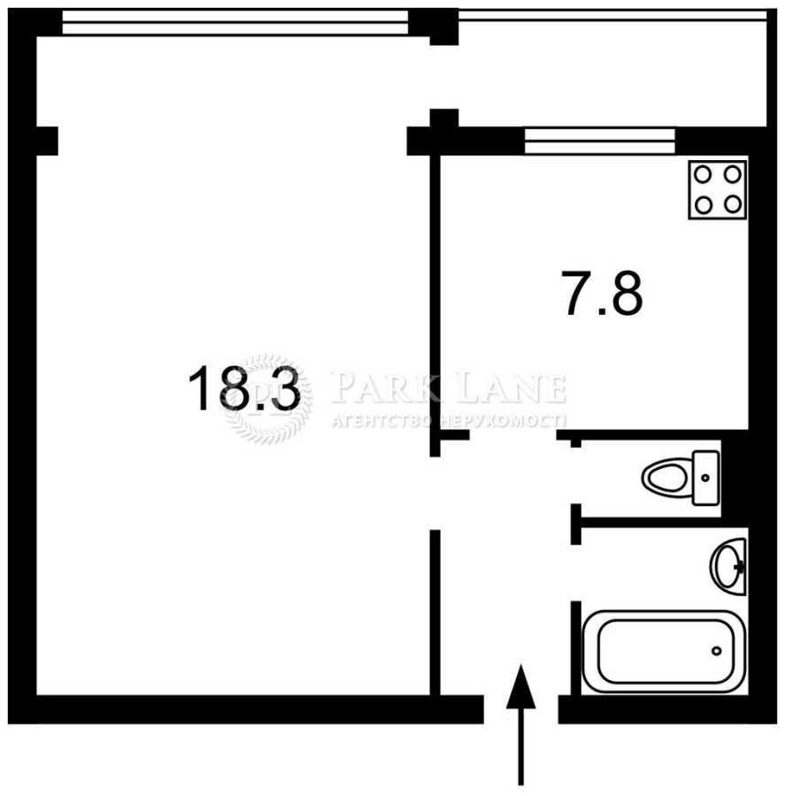 Продаж 1-кімнатної квартири 34.7 м², Світлицького вул., 30/20А