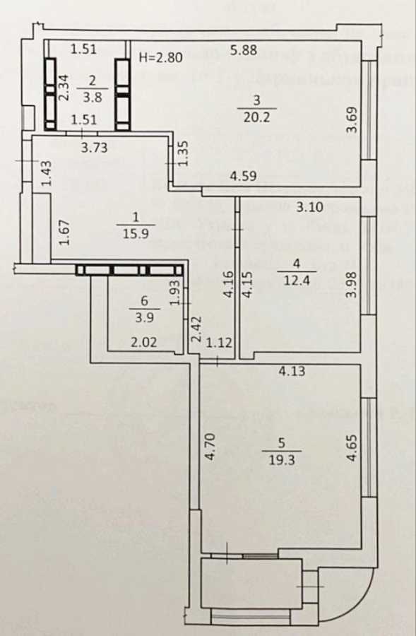 Продажа 2-комнатной квартиры 80 м², Завальная ул., 10г