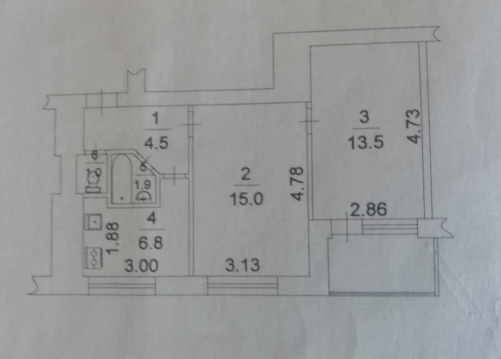 Продажа 2-комнатной квартиры 46.2 м², Русановский бул., 10