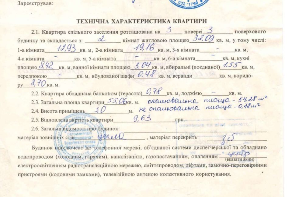 Продаж 2-кімнатної квартири 55 м², Панаса Мирного вул.