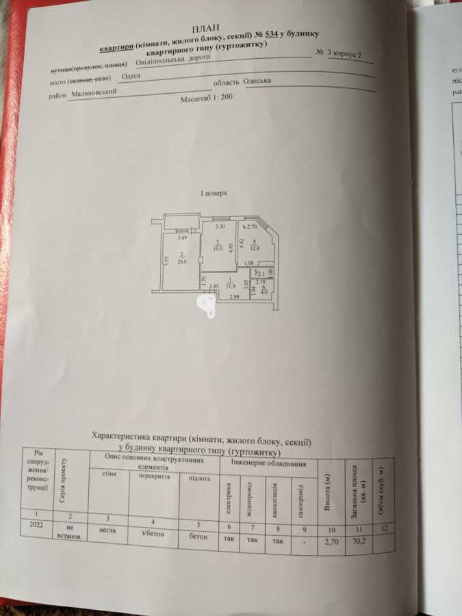 Продажа 2-комнатной квартиры 70 м², Овидиопольская дор., 3