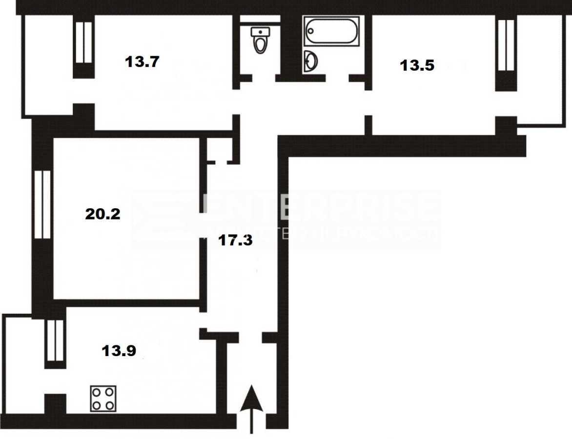 Продажа 3-комнатной квартиры 93 м², Теодора Драйзера ул., 34/51