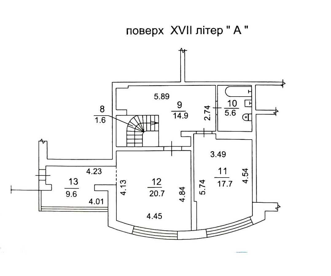 Продажа 5-комнатной квартиры 192 м², Валерия Лобановского просп., 126