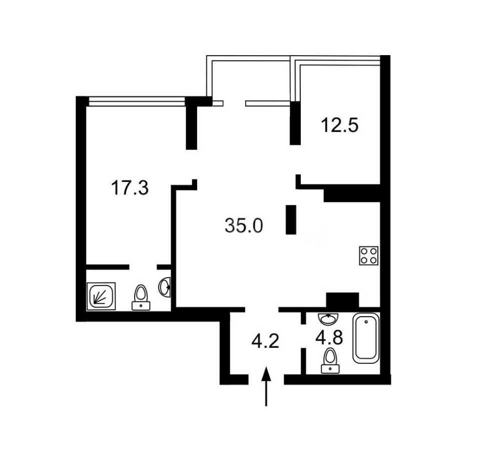 Продажа 3-комнатной квартиры 72 м², Михаила Донца ул., 2-А