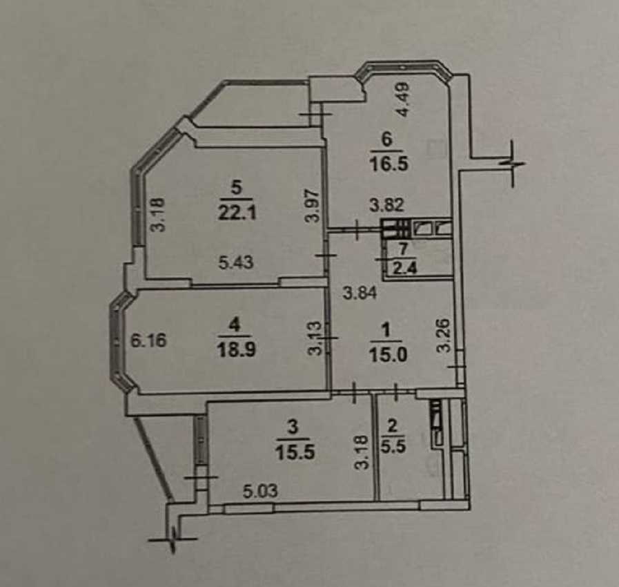 Продажа 3-комнатной квартиры 103 м², Анны Ахматовой ул., 34