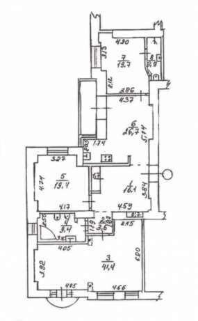 Аренда 3-комнатной квартиры 150 м², Саксаганского ул., 58