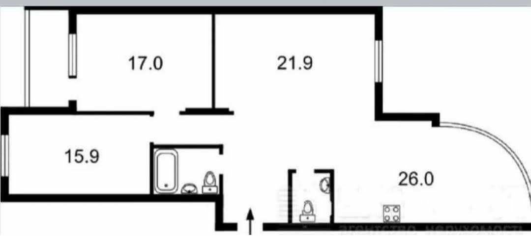 Продажа 3-комнатной квартиры 106 м², Саперно-Слободская ул., 10