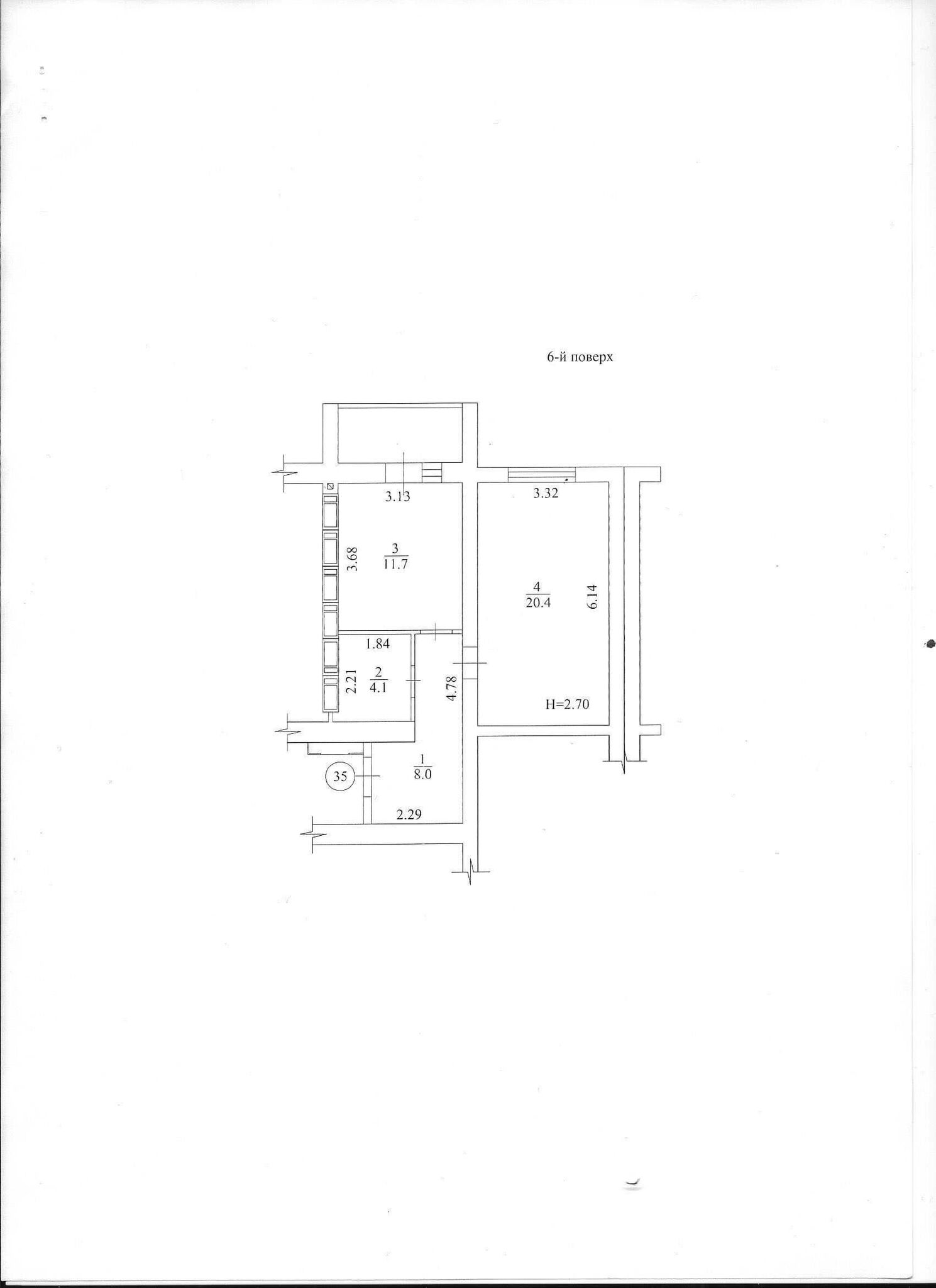 Продажа 1-комнатной квартиры 46 м²