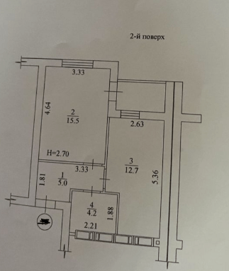 Продажа 1-комнатной квартиры 40 м²