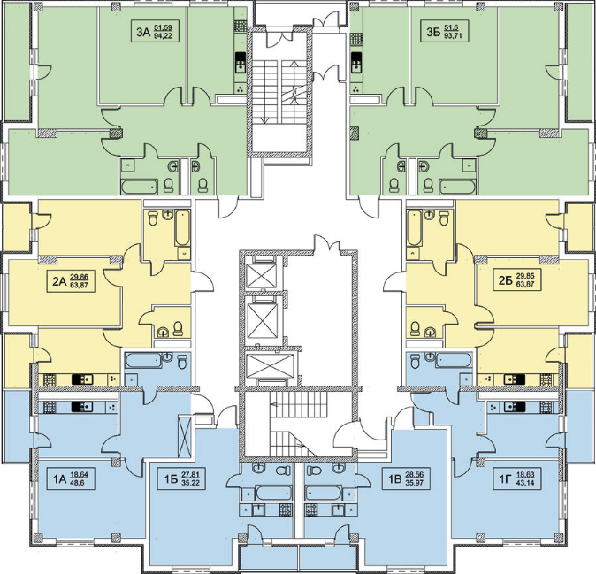 Продажа 3-комнатной квартиры 92 м²