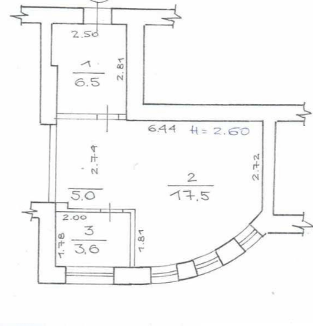 Продажа 1-комнатной квартиры 32 м²