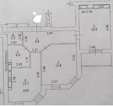 Продаж 2-кімнатної квартири 70 м²