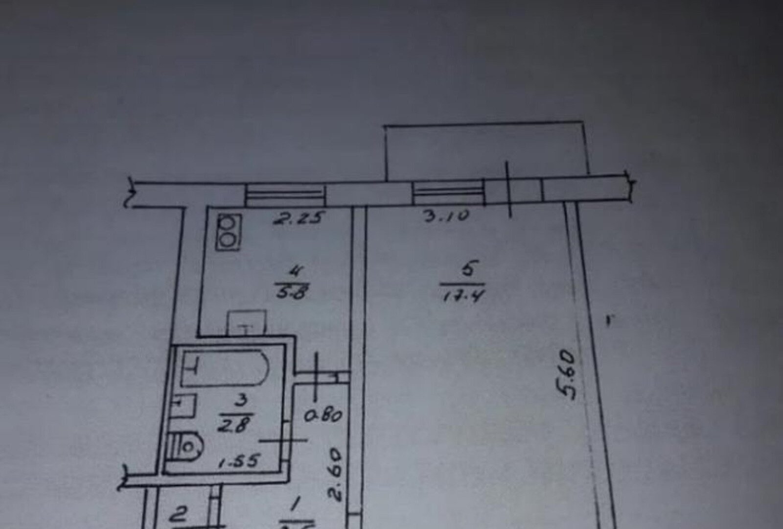 Продажа 1-комнатной квартиры 32 м²