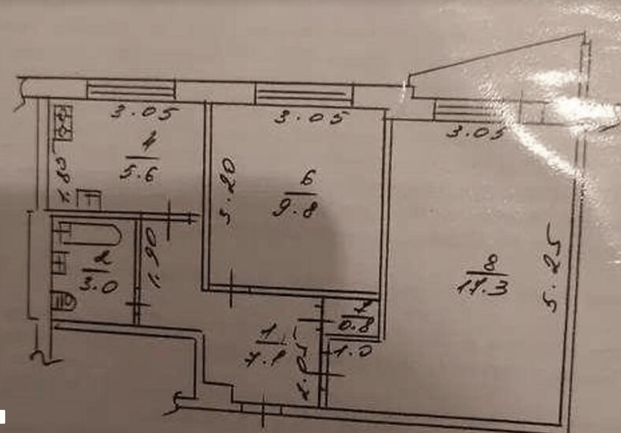 Продажа 2-комнатной квартиры 45 м²