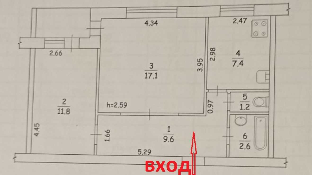 Продажа 2-комнатной квартиры 51 м², Андрея Малышко ул., 21А