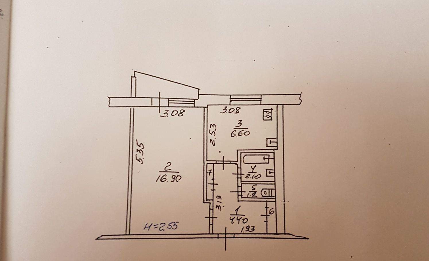 Оренда 1-кімнатної квартири 37 м²