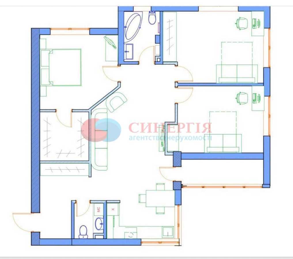 Аренда 4-комнатной квартиры 100 м², Мельникова, 51Б