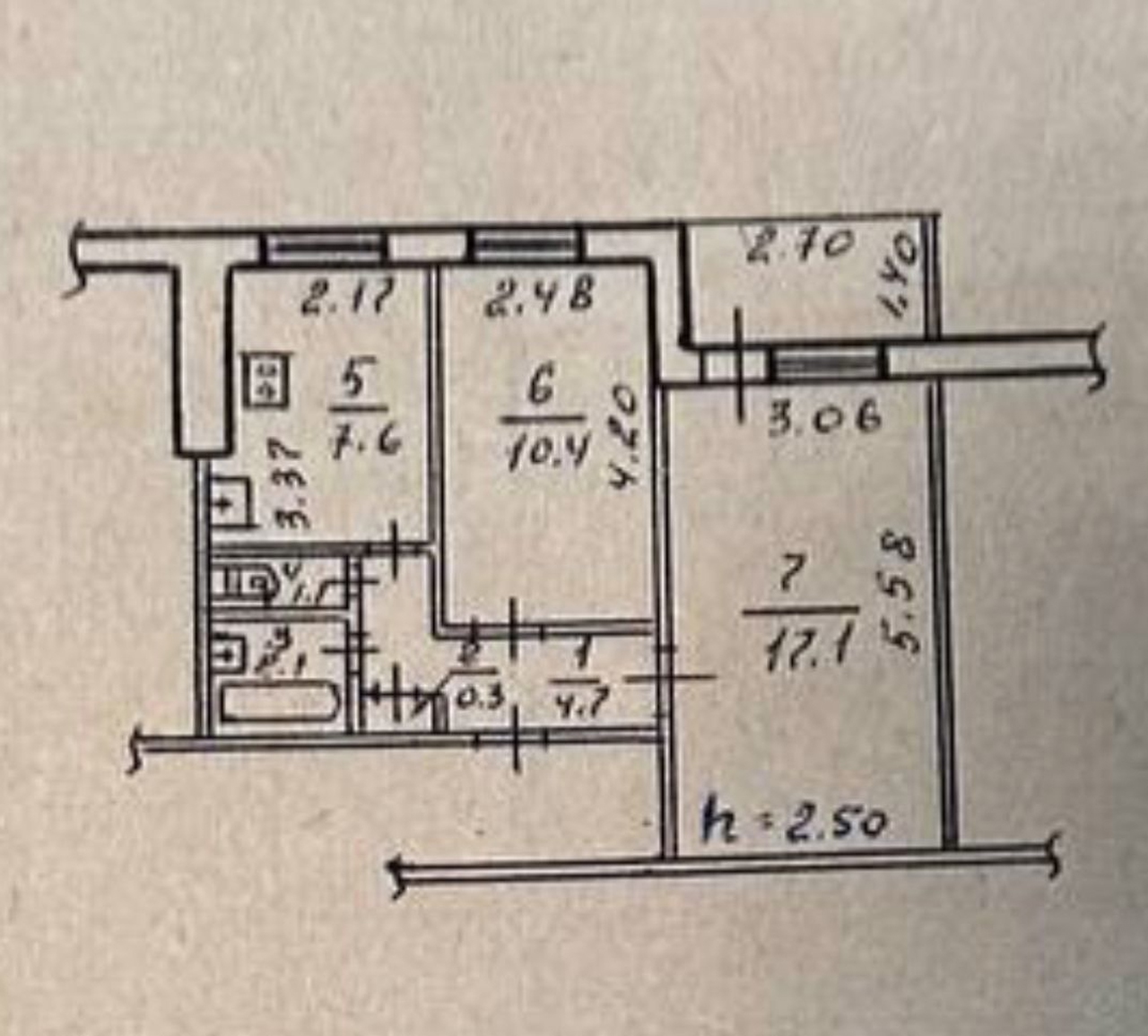 Продаж 2-кімнатної квартири 46 м², Калинова вул., 51