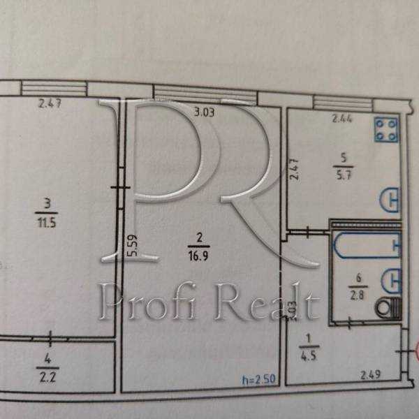 Продажа 2-комнатной квартиры 44 м², Героев Севастополя ул., 31