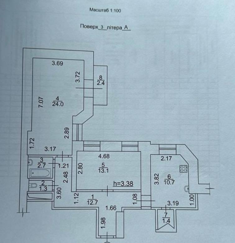 Продаж 2-кімнатної квартири 68 м², Чеховський пров., 11