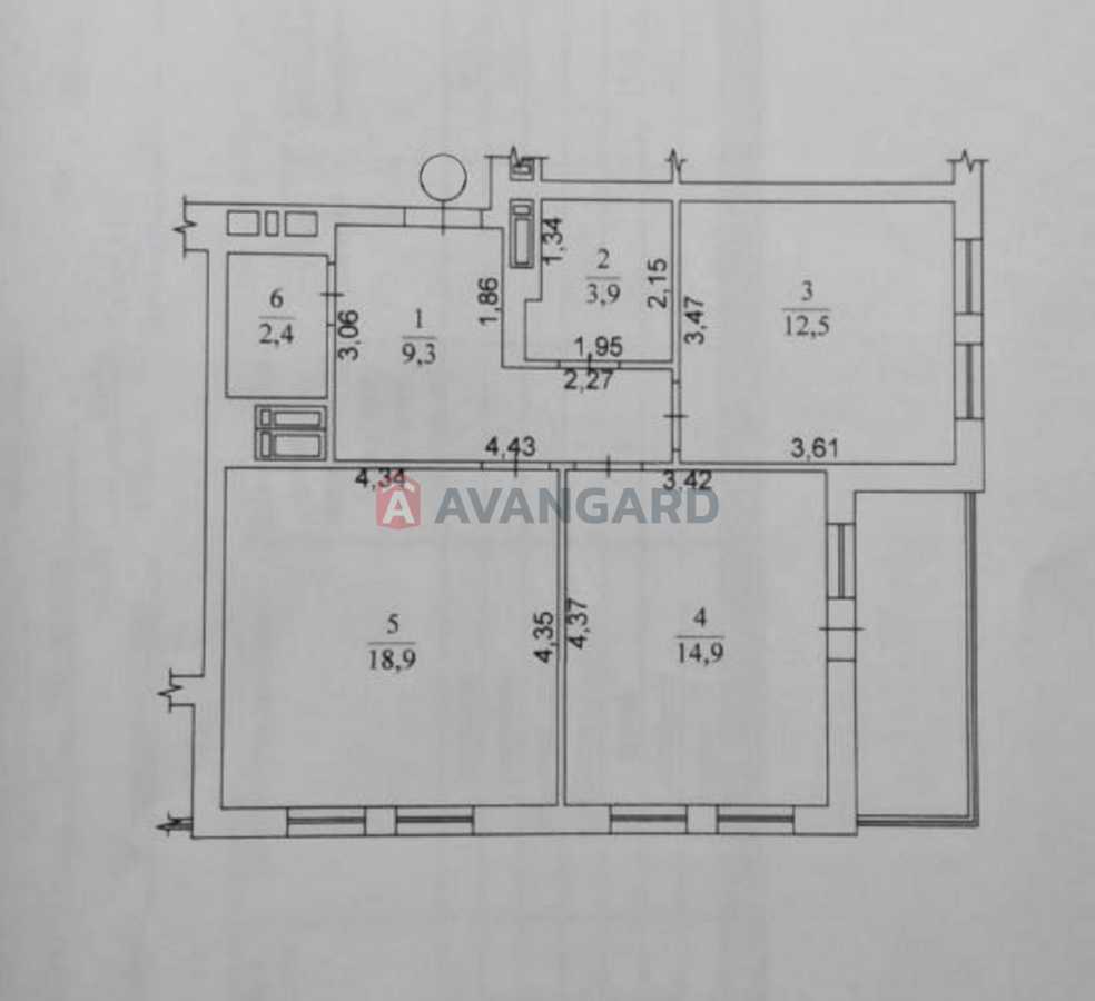 Продажа 2-комнатной квартиры 66.7 м², Победы просп., 65а