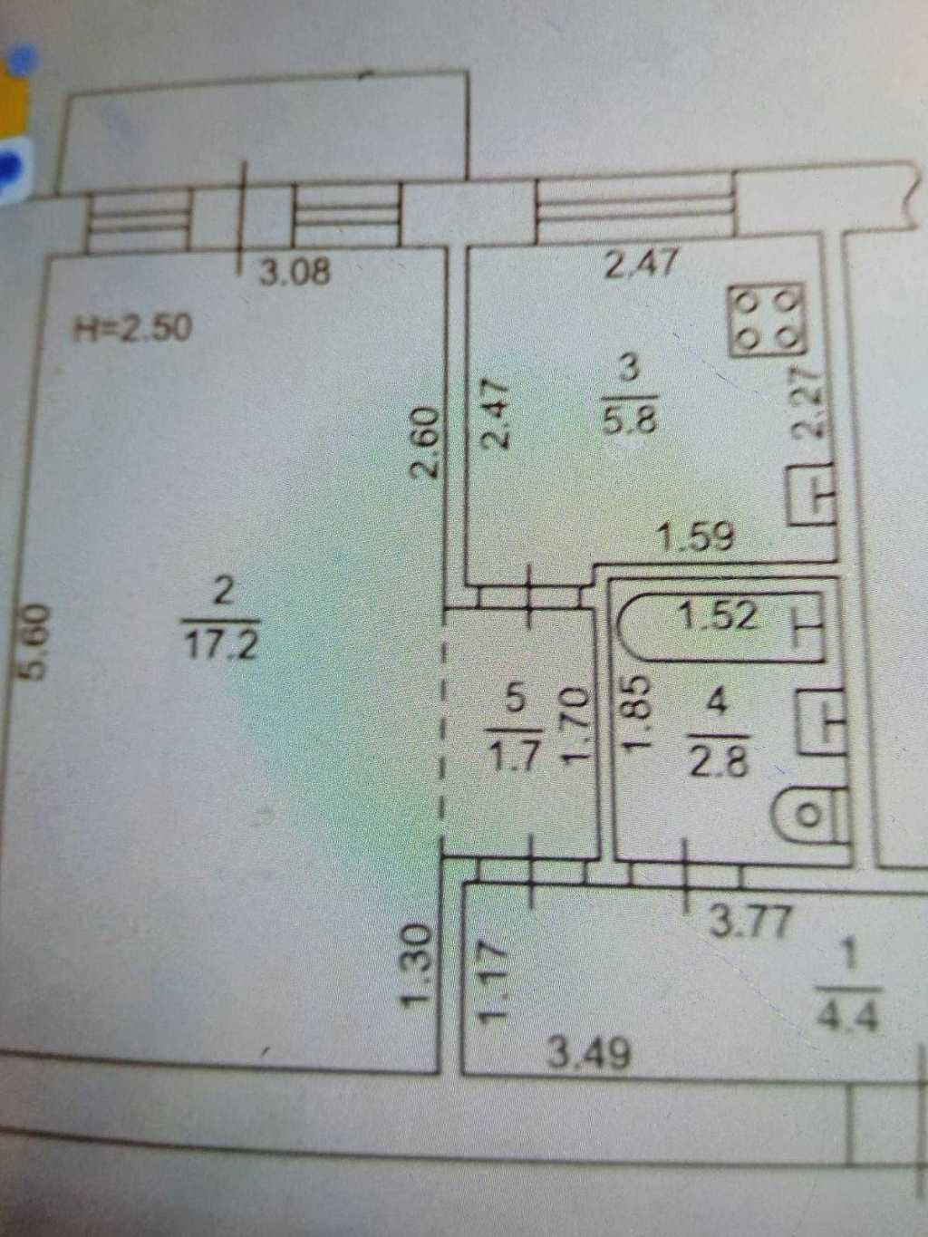 Продаж 1-кімнатної квартири 32 м², Петрова Генерала вул.