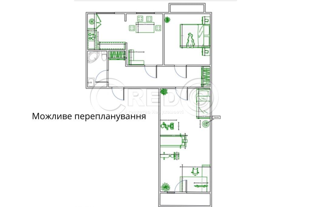 Продажа 3-комнатной квартиры 62.6 м², Мира просп.