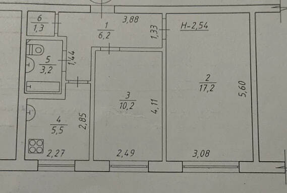 Продаж 2-кімнатної квартири 43.6 м², Пушкіна вул.