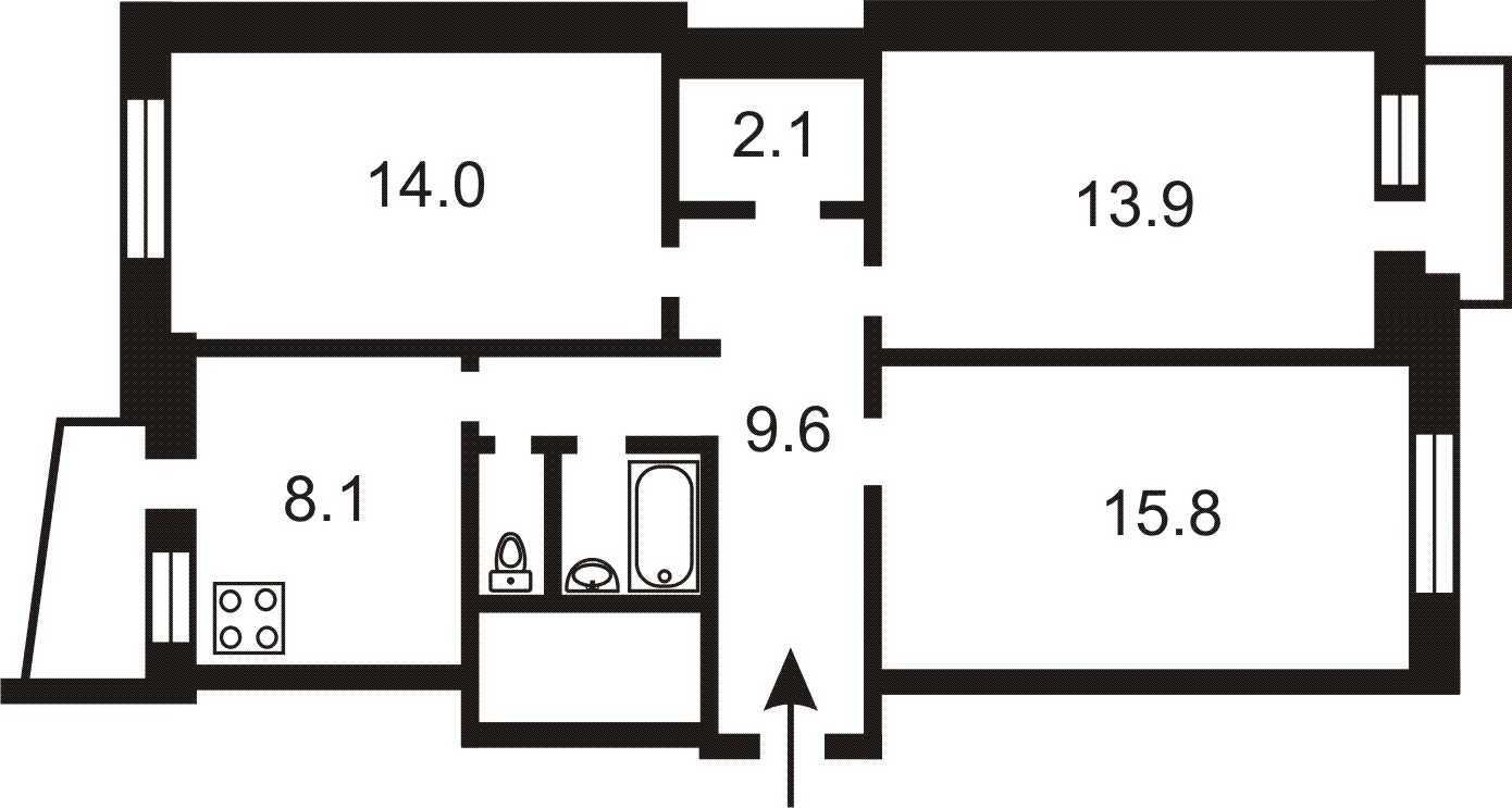 Продажа 3-комнатной квартиры 70 м², Генерала Тупикова ул., 14А