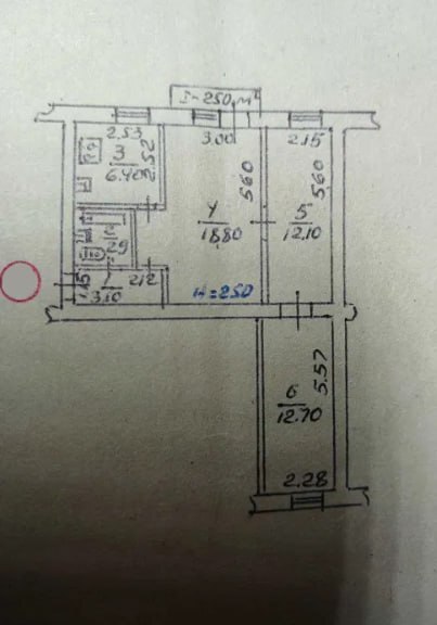 Продаж 3-кімнатної квартири 58.5 м², Тараса Шевченка просп.