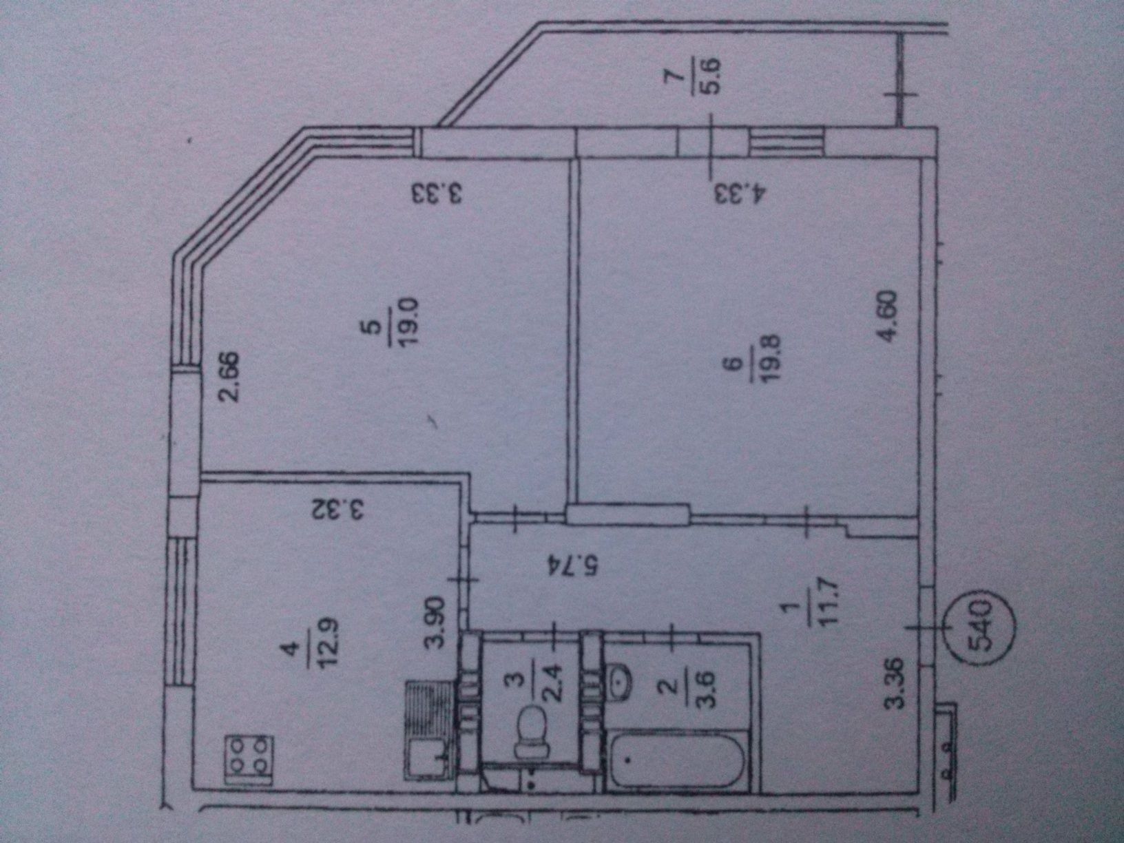 Продажа 2-комнатной квартиры 75 м²