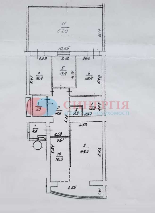 Аренда 4-комнатной квартиры 221 м², Уликовая ул., Тургенєвська, 49