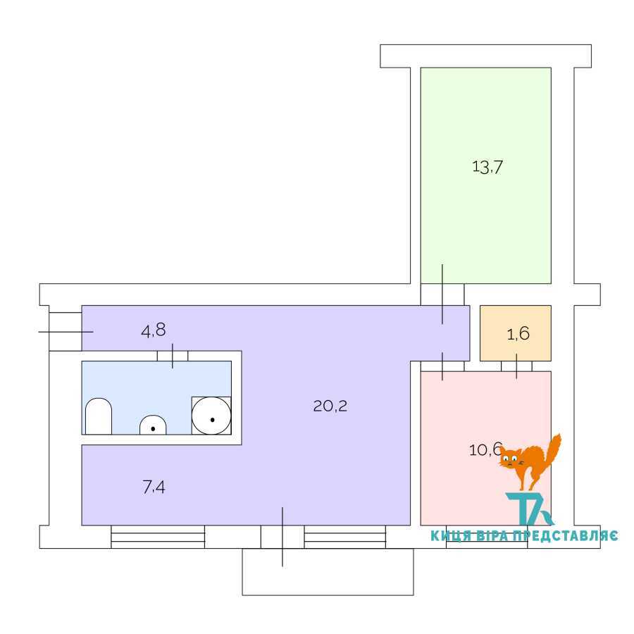 Продаж 3-кімнатної квартири 62 м², Русанівський бул., 4