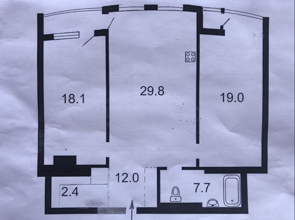 Аренда 3-комнатной квартиры 100 м²