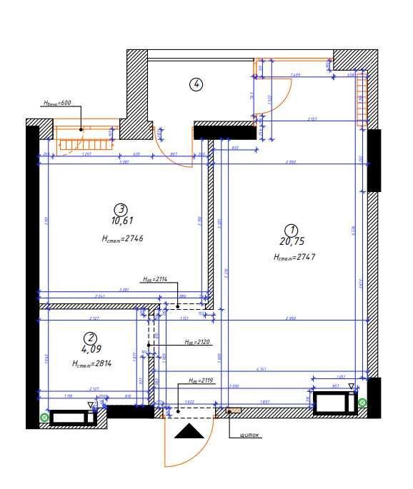 Продаж 1-кімнатної квартири 36 м²