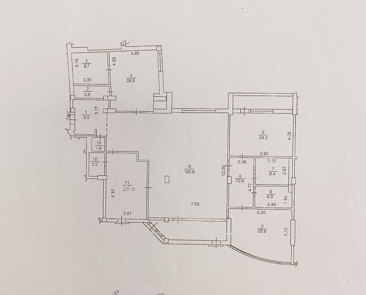 Оренда 4-кімнатної квартири 264 м²