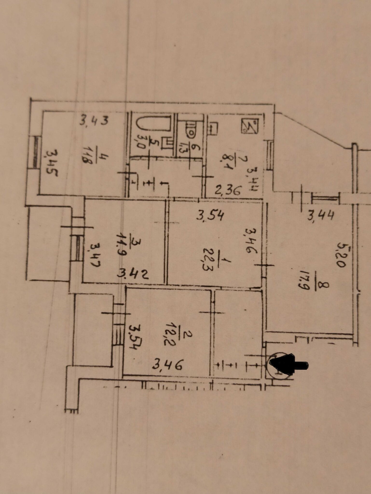 Продажа 4-комнатной квартиры 95 м²